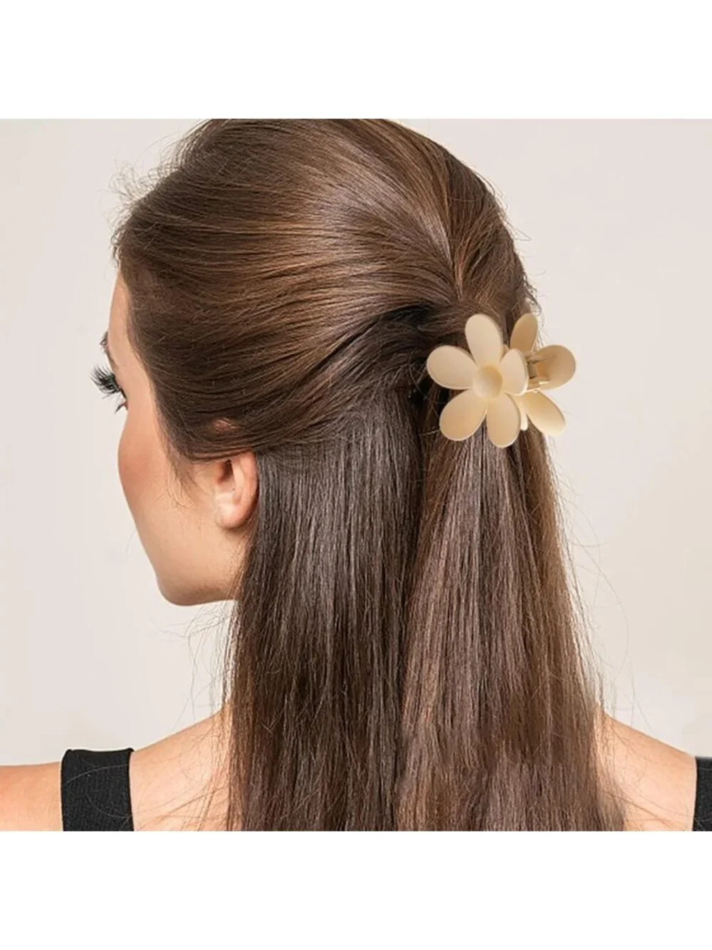 8PCS Flower Hair Clips for Women, Thick Hair Claw Clips, Stylish Accessories
